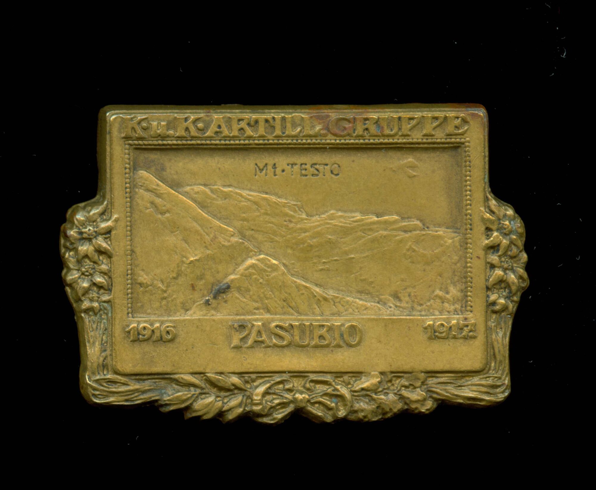 Distintivo austro-ungarico dedicato al Pasubio